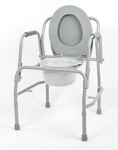 Кресло-туалет с откидывающимися поручнями - фото