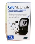 Тест - полоски для глюкометра Infopia GluNEO Lite, 25 шт. - фото