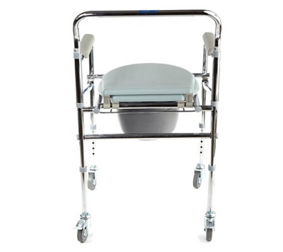 Кресло-туалет складной на колесах WC Mobail - фото3
