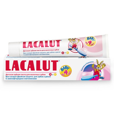 Зубная паста детская Lacalut Baby до 4-х лет 50мл.