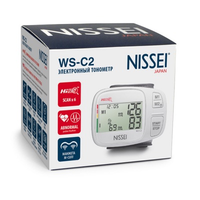 Автоматический тонометр Nissei WS-C2 на запястье